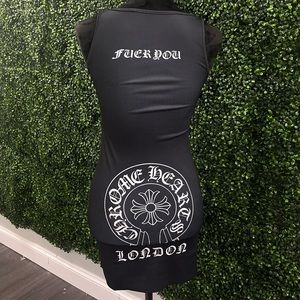 Chrome tank top dress